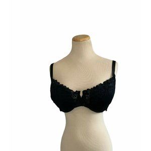 Gilligan O'malley  Black Lace Demi Bra Sz 38DD